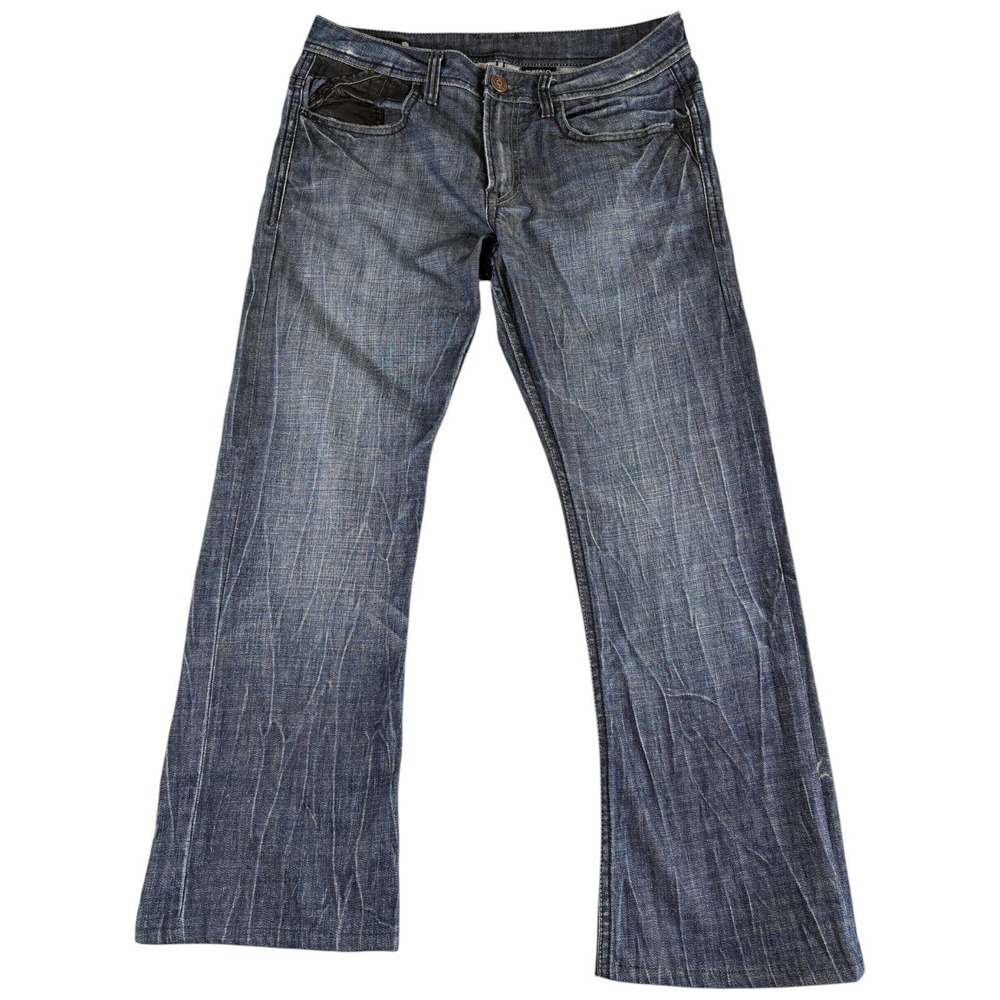 Buffalo Kurtain Jeans Men's 32x33 Blue Faded Bootcut Y2K Western Grunge Workwear